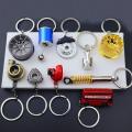 Car Speed Gearbox Gear Head Keychain Manual Transmission Lever Metal Key Ring Car Refitting Metal Pendant Creative Keychain. 