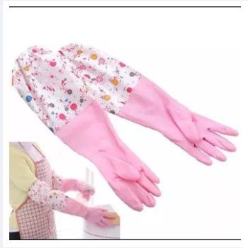 High Quality Silicone Dish Washing Kitchen Hand Gloves (Multicolor)