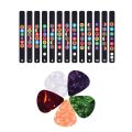 Guitar Fretboard Notes Map Labels Stickers 5 pc guitar picks. 