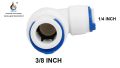 6 Mm Plastic 1/4"X3/8" Push Fit Connector RO Fitting, Size: 3/8 Inch. 