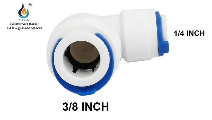 6%20Mm%20Plastic%201/4"X3/8"%20Push%20Fit%20Connector%20RO%20Fitting,%20Size:%203/8%20Inch%20-%20Image%202