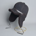 High Quality 2024 Winter Leather Hat Men Fur Lamb Wool Warm Thick Earflaps Bomber Hats Men's Baseball Cap Russian Hat.