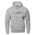 Mountain Heartbeat Hoodies Sweatshirt Men Sound Ray Diagram Hooded Sweatshirt Hoodie Winter Autumn Printed Black Gray Sportswear Superman. 
