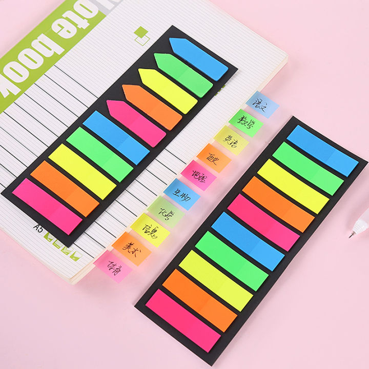 200pcs Color Clear Index Tabs for Page Marker Stickers Office School Stationery Eatop