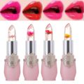 Crystal Jelly Lip Balm Lipstick Flower Temperature Color Changing Lip Gloss Transparent Long Lasting Lipstick Moisturizer Makeup. 