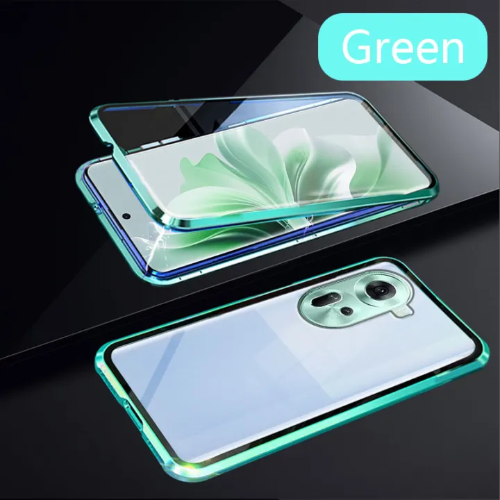 Biruiqu%20For%20OPPO%20Reno%2011%205G%20Magnetic%20Absorption%20Case%20Metal%20Frame%20Shockproof%20Double%20Sided%20Tempered%20Glass%20Magnetic%20Case%20Cover%20-%20Image%209