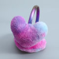 Plush Gradient Color Heart-Shaped Plush Earflap Earmuffs Warm Soft Heart-Shaped Plush Earflap Earmuffs Heart-Shaped Gradient.