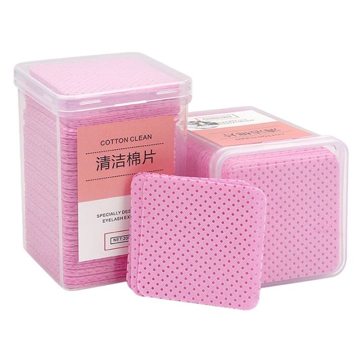 200Pcs%20Lint-Free%20Paper%20Cotton%20Wipes%20Eyelash%20Extension%20Glue%20Remover%20Pads%20Lashes%20Grafting%20Cleaning%20Glue%20Mouth%20Wipe%20Makeup%20Tool%20-%20Image%203