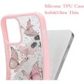 Butterfly Bling Clear Case for iPhone 13 12 11 Pro X XS Max XR 6 7 8 Plus Glitter Case,Cute Butterflies Design Soft Slip Resistant Protective Phone Case Cover casing iphone 11 case iphone 13 pro max casing iphone case.