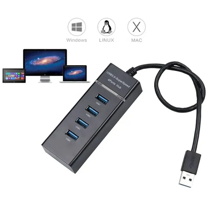High%20Speed%20Usb%203.1%204%20Port%20Usb%203.0%20Hub%20For%20Pc%20Laptop%20Tablet%20%E2%80%93%20Black%20-%20Experience%20Lightning-Fast%20Connectivity%20With%20A%20High-Speed%20Usb%203.1%20Hub%20-%20Image%202