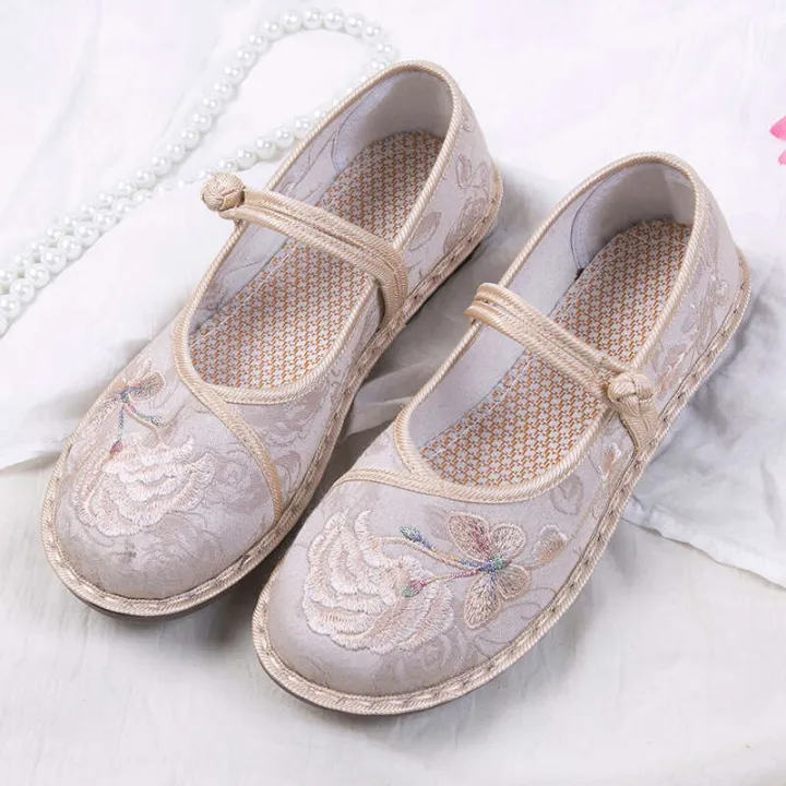 2022%20New%20Old%20Beijing%20Cloth%20Women's%20Fashion%20Handmade%20Embroidered%20Hanfu%20Ethnic%20Style%20Soft%20Sole%20Mom%20Single%20Shoes%20-%20Image%208