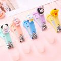 Cartoon Stainless Steel Baby Nail Clippers with Safety Guard for Boys and Girls. 