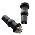 2Pcs Toilet Seat Screws Top Fix Hinge Pack & 2x Toilet Seat Hinge Hole Fixings Well Nut Screw Rubber Back to Wall - as shown.