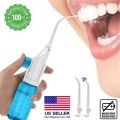Oral Power Floss – Cordless Dental Water Jet Tooth Flosser – No Battery/Charging Needed – Deep Clean for Braces, Crowns, Gums – Travel Friendly.