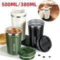 Stainless Steel Coffee Cup 350ml/500ml Tea Coffee Mug Travel Thermal Mug Leak-Proof Thermos Bottle Vacuum Flask Insulated Cups. 