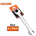 Harden 8 x 9mm Dulley Spanner Double Open End Spanner Wrench 541208. 