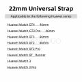 Leather Strap For Huawei Watch GT4 46MM 22mm Universal Repalacement Bracelet Official Color For Huawei GT3 46MM Belt Accessories. 