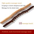 Massager for Body Natural Carbonized Wood Scraping Massage Stick Back Massager SPA Therapy Tool Point Treatment Relax Tool.