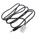 1Pc 3.5mm aux-in mp3 adapter cable for peugeot 307 308 407 C2 C5 RD4 O4C3. 