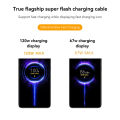 Xiaomi Original Usb Type C Cable 10A 120W 67W Turbo Fast Charger Mi 14 13 12T Pro 12 11 Ultra Poco X6 X Redmi Note Black Shark 5. 