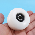 Skateboard Wheels with Bearings 52X30mm Street PU Wheels Skateboard Parts Cruiser Longboard Wheels (Set of 20) White.