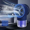 Desktop Mini Air Cooler Spray Small Fan Water Mist Cooling Fan USB Rechargeable Portable Air Conditioner Fan Air Humidifier.