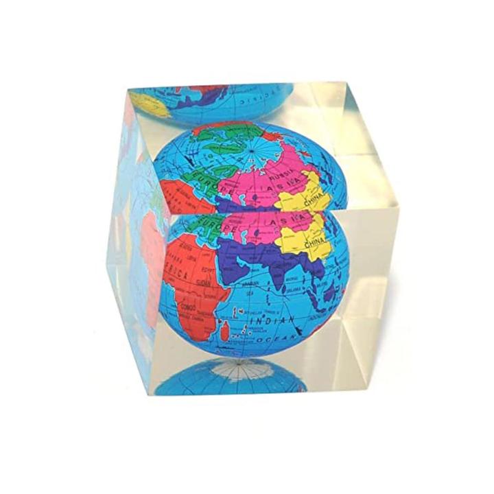 Acrylic Globe Paper Weight for Desk Usage - Muli Design