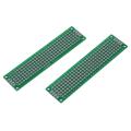 2x8cmm DOUBLE SIDE DOT Veroboard Double Side Dot 7x5cm Glass Fiber Stripboard PCB Printed Circuit Board Project Board For Prototyping Weld Soldering Arduino Cables Connectors DIY.