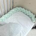 Green 1M Weave Long Strip Knot Ball Pillow Creative Baby Room Decoration Soft. 