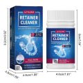 100pcs Retainer Cleaner Tablets Universal Compatibility Quick Easy To Use for Clear Aligners Mouth Night Guard. 