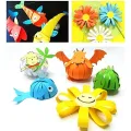 A4 Multi Color Handmade Origami Paper – 100 Pcs | Thin Scrapbook & Craft Paper. 