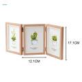 Hinged Photo Frame Stand Vertically Foldable Modern Decorative Picture Frame 4x6 for Hallway Living. 