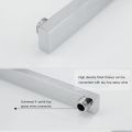 40 Cm Wall Ceiling Mounted Shower Arm/ Shower Pipe Stainless Steel Bathroom Shower Accessories(only shower pipe). 