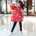 Autumn and Winter Girls' Waterproof down Jacket Overclothes Baby Blouse Zipper inside-out Wear Protective Clothing Apron Painting Bib. 