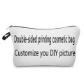Customized Oil Painting Tears Cloth Cosmetic Bags For Women Gustav Klimt Ladies Fashion Makeup Bag Multifunction Pencil Cases.
