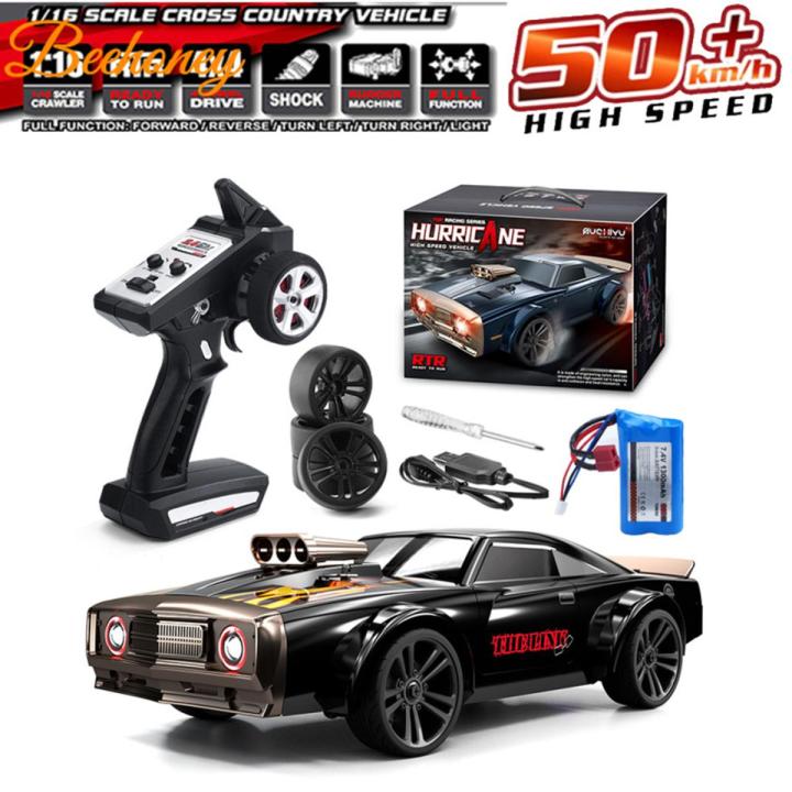 Scy 16303 1/14 2.4g Rc Car 4wd Electric High Speed Off-road Drift Vehicle Flat Running Muscle Car With Retro Led Light