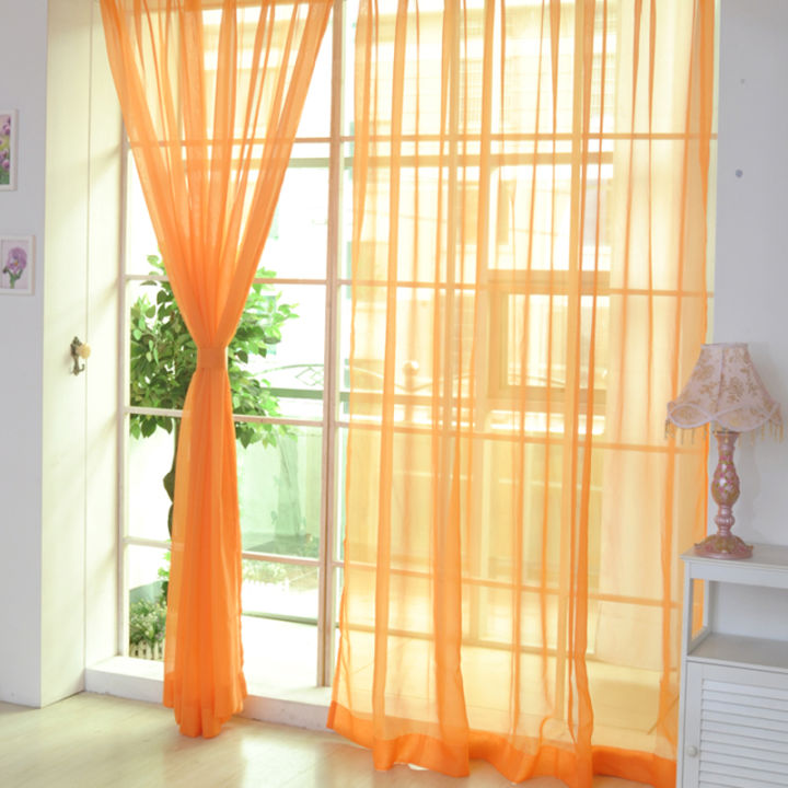 100x200cm%20Tulle%20Curtains%20Rod%20Pocket%20Curtains%20for%20Kitchen%20Living%20Room%20Solid%20Sheer%20Curtains%20Tulle%20on%20The%20Windows%20Drapes%20Curtains%20-%20Image%202