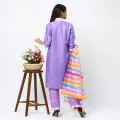 Ready Made Linen Salwar Kameez For Women - Perfect for Casual and Party Attire Shalwar Kameez. 