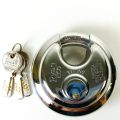 100 mm & 90 mm Stainless Steel disc lock with 14pins Brass Dimple 04 Keys for heavy duty , Specially made for shutter security.. 