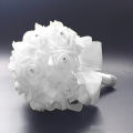 1 Bouquet Bride Wedding Party Bridesmaid Rhinestone Decor Foam Artificial Flower.