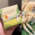 Green Tea Glutathione Fairy Scrub Soap for Face and Body, Gentle Exfoliating Texture (Thailand).