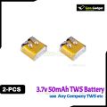 2-PCS 3.7V 50mAh Mini Bluetooth  Headset Battery | TWS & Wireless Earbuds Replacement Battery 3.7V mini battery, Bluetooth battery, TWS battery. 
