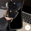 Golden Wave Black White Couple Phone Cover Compatible for IPhone 8 7Plus XR 12 14 11 13 15 Pro Max 8 6 7 15 6S Plus X XS Max SE 2020 Angel Eyes Soft Case. 