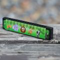 Wind Instrument Metal Painted Harmonica Educational 16 Holes 16 Holes Harmonica Cartoon Pattern Cute Mouth Organ Playing.