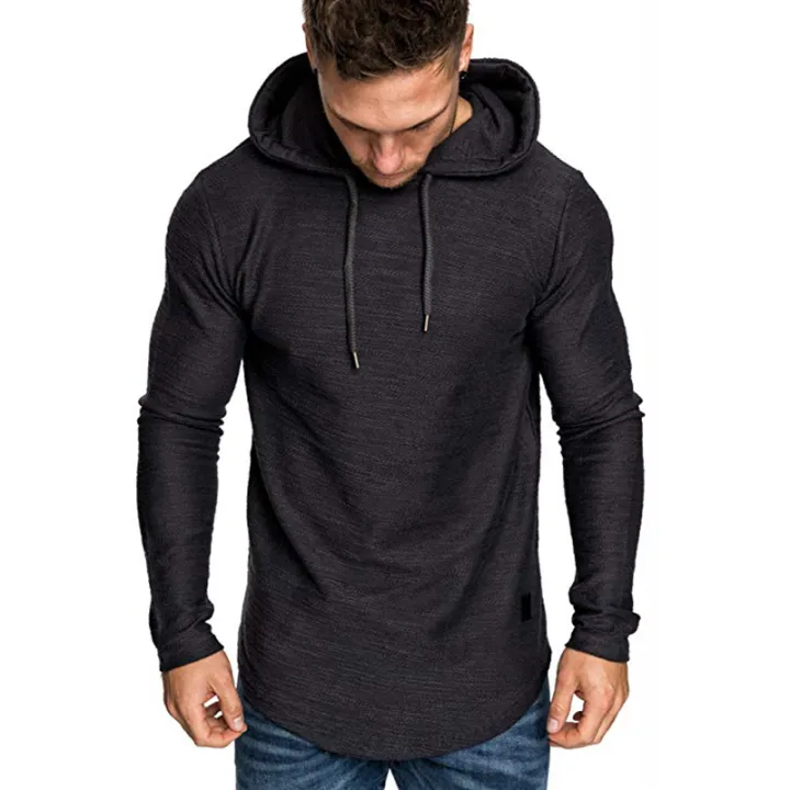 elegantstunning%20Men%20Casual%20Hoodie%20Fashion%20Solid%20Color%20Long%20Sleeves%20Hooded%20Sweatshirt%20Breathable%20Slim%20Fit%20Pullover%20Sweater%20-%20Image%204