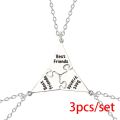 5-piece Fashion Men And Women Necklace Creative Stitching Five-pointed Star Alloy Pendant Best Friend Friendship Jewelry Gifts.