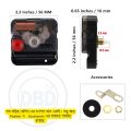 Silent Wall Clock Movement Kit Replacement Mechanism with Hands, Smooth Sweep, Easy DIY Wall Clock Fix.