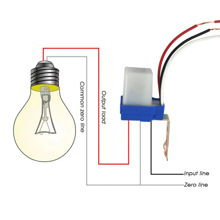 Automatic Auto On Off Light Sensor Street Switch 220V 50-60Hz 10A Photo Control Automatic Sensor Switch Home Garden