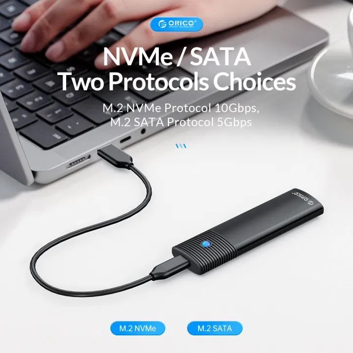 ORICO%20PWM2%20USB3.2%20Gen1%20Type-C%20M.2%20NGFF%20SATA%20SSD%20Enclosure%20-%20Image%203