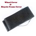 PVC Leather Steering Wheel Cover & Bicycle Frame Cover - Black. 